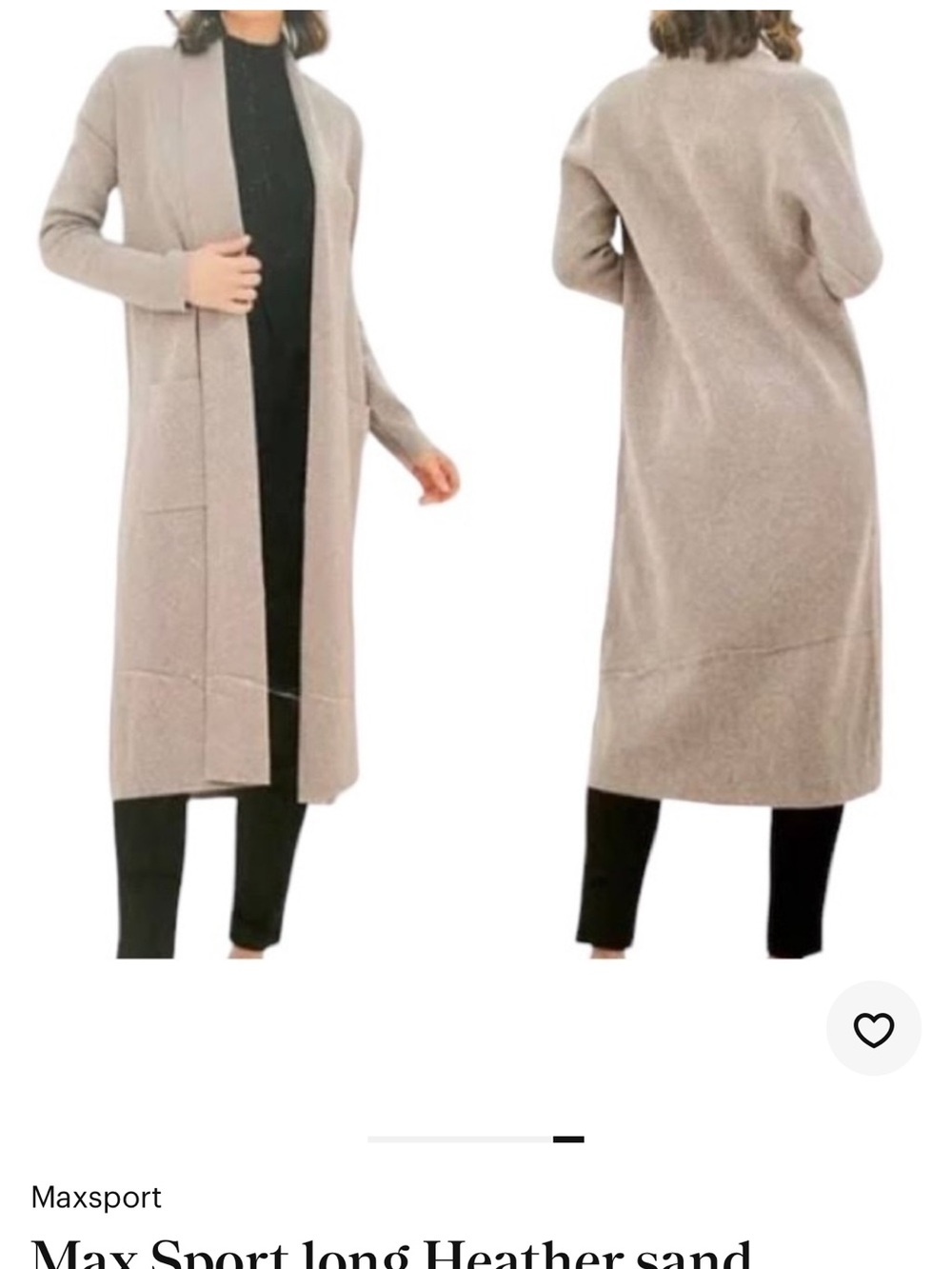 Fall Must-Have Sweater!! Super Soft Maxsport Women's Long Open-Front Cardigan